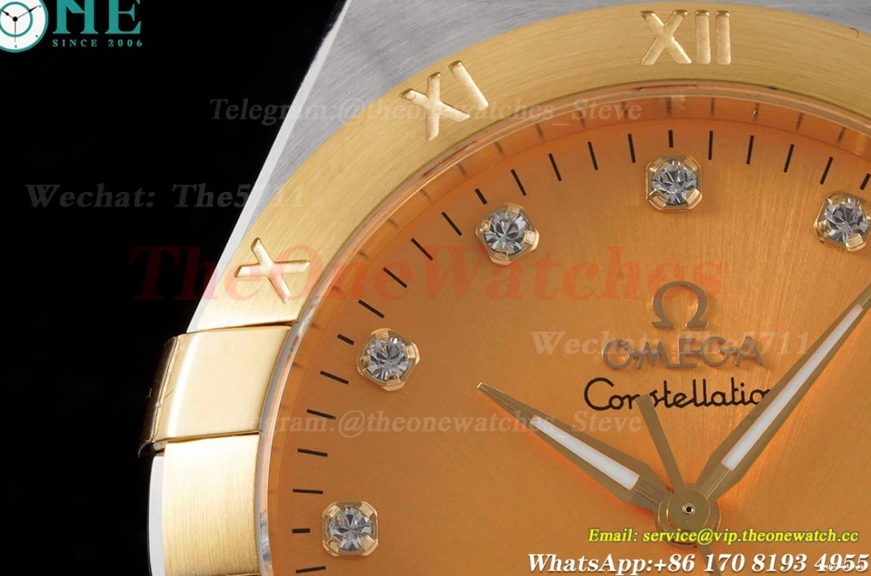 39mm Yellow Dia YG ASWF Constellation A8800 SS 0215